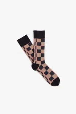 Fred Perry Glitch Chequerboard Socks