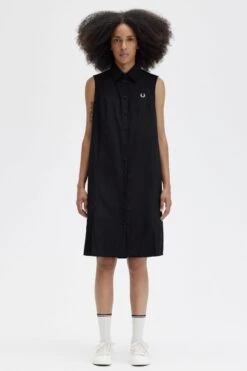 Fred Perry Sleeveless Shirt Dress
