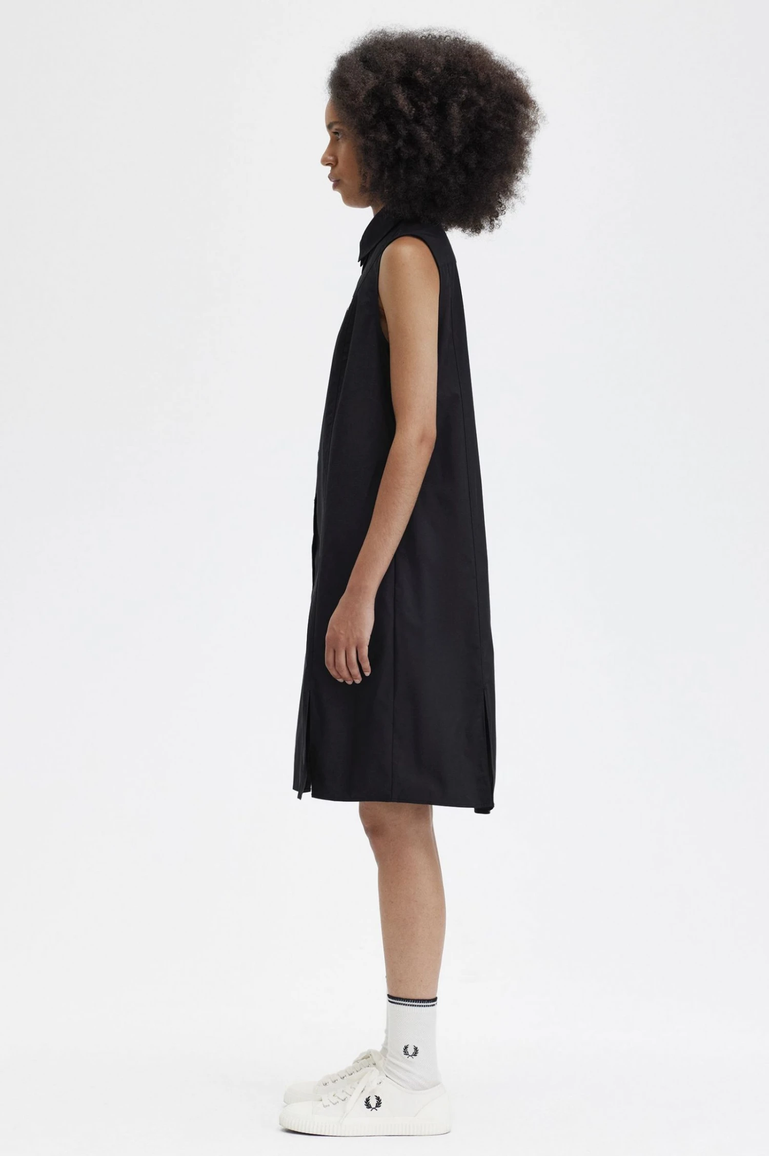 Fred Perry Sleeveless Shirt Dress 2 Fred Perry Sleeveless Shirt Dress - Image 2