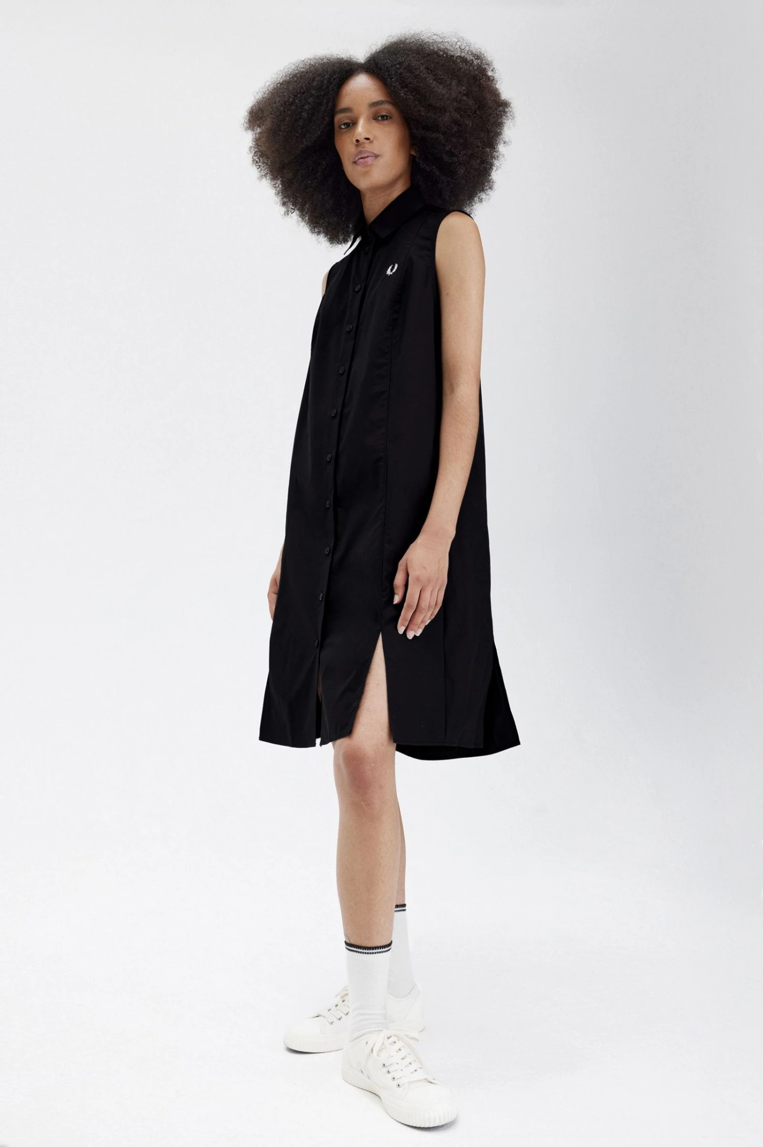 Fred Perry Sleeveless Shirt Dress 4 Fred Perry Sleeveless Shirt Dress - Image 4