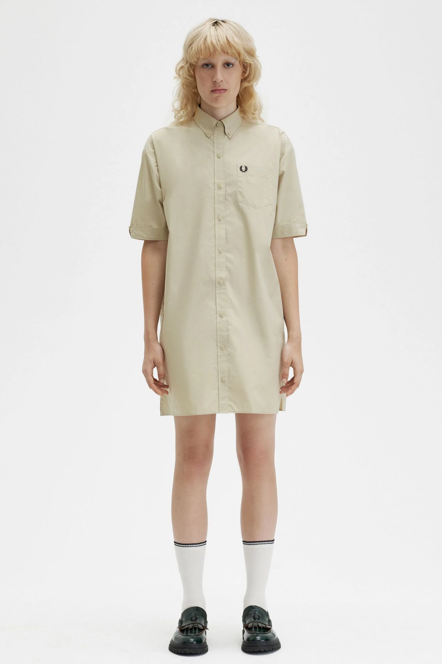 Fred Perry Relaxed Shirt Dress 1 Fred Perry Relaxed Shirt Dress