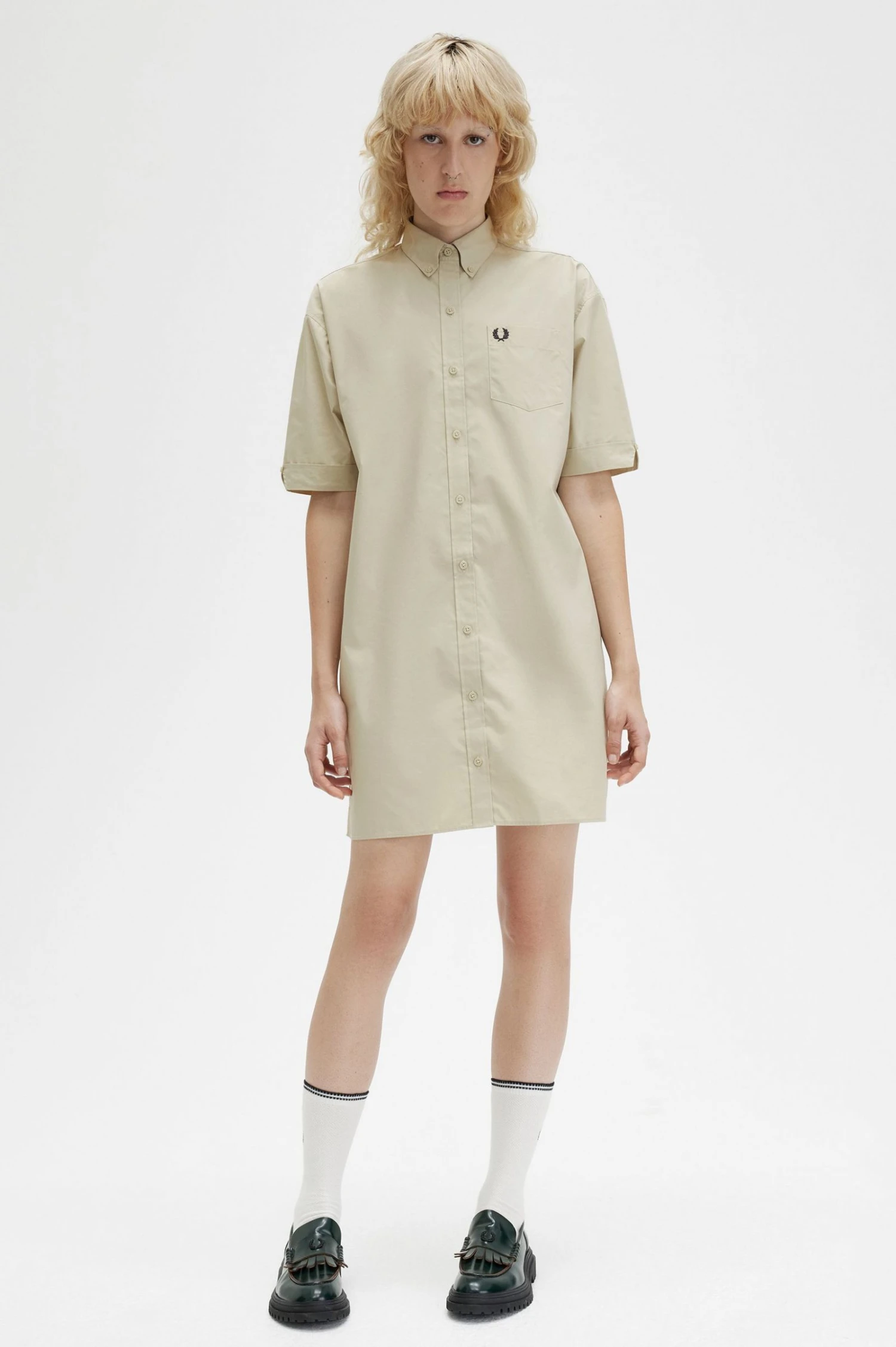 Fred Perry Relaxed Shirt Dress 3 Fred Perry Relaxed Shirt Dress - Image 3