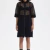 Fred Perry Open-Knit Shirt Dress