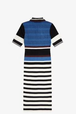 Fred Perry Jacquard Knitted Stripe Dress -Fred Perry D5179 E64 8