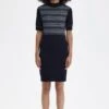Fred Perry Jacquard Knitted Dress