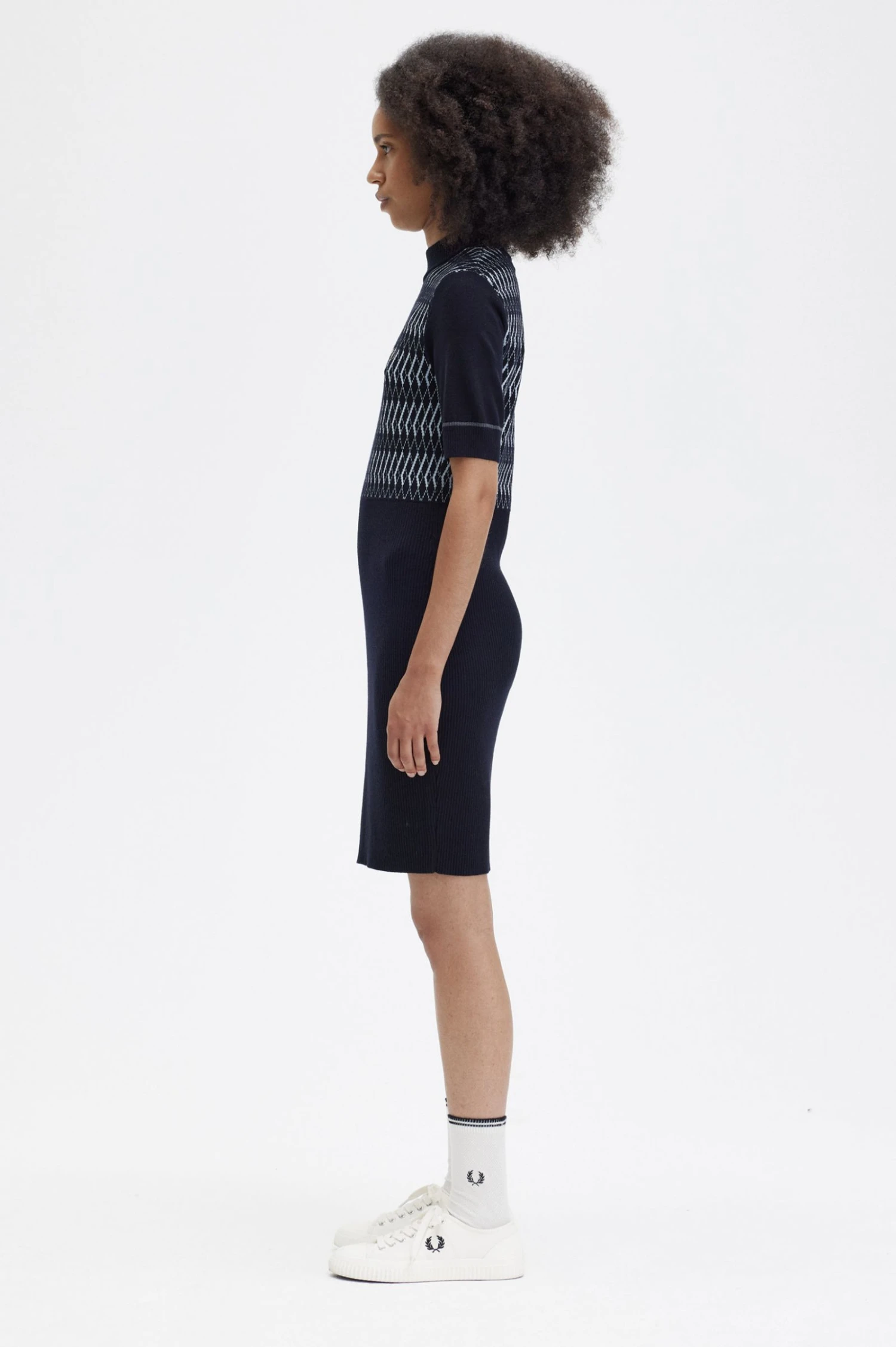 Fred Perry Jacquard Knitted Dress 2 Fred Perry Jacquard Knitted Dress - Image 2