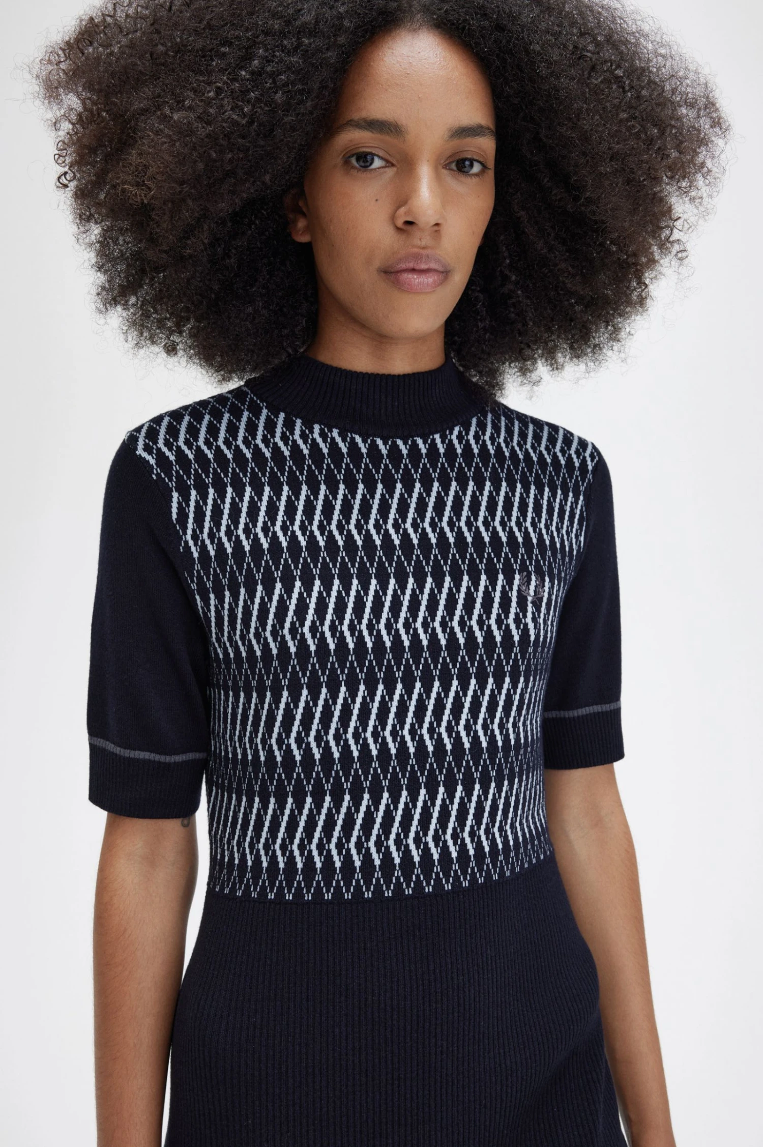 Fred Perry Jacquard Knitted Dress 3 Fred Perry Jacquard Knitted Dress - Image 3