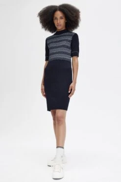 Fred Perry Jacquard Knitted Dress 9 Fred Perry Jacquard Knitted Dress -Fred Perry D5180 608 4