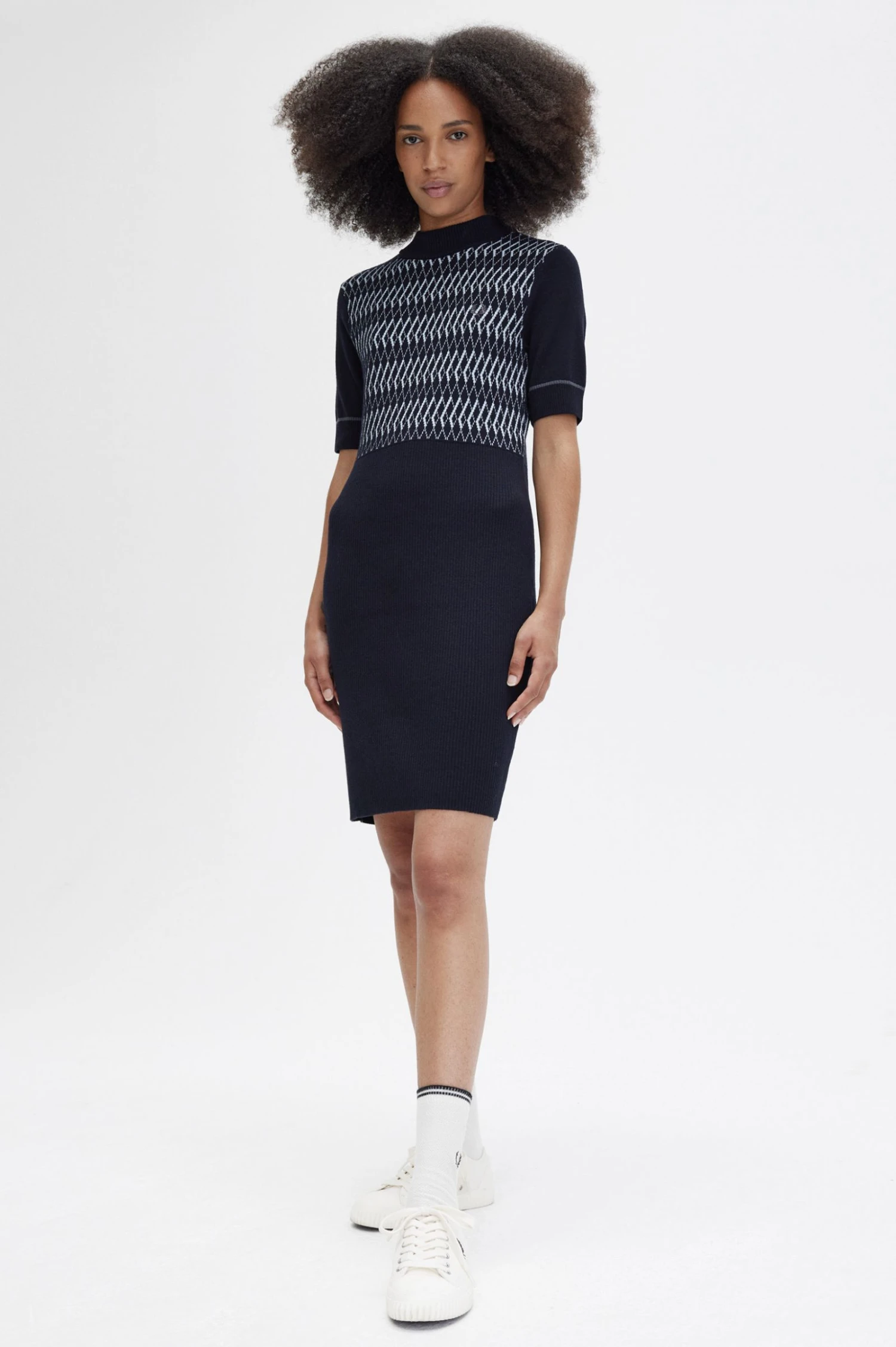 Fred Perry Jacquard Knitted Dress 4 Fred Perry Jacquard Knitted Dress - Image 4