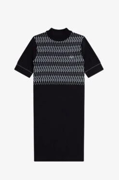 Fred Perry Jacquard Knitted Dress 10 Fred Perry Jacquard Knitted Dress -Fred Perry D5180 608 5