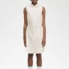 Fred Perry Gathered Sleeveless Shirt Dress
