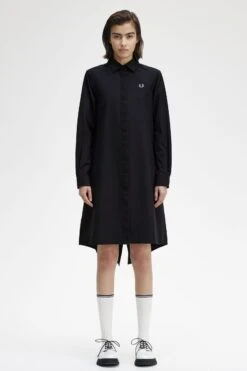 Fred Perry Fishtail Hem Shirt Dress