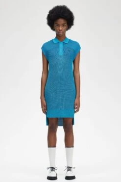 Fred Perry Knitted Shirt Dress