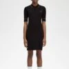 Fred Perry Ribbed Knitted Shirt Dress