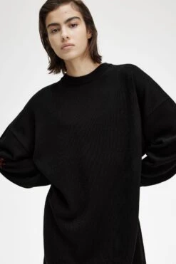 Fred Perry Laurel Wreath Knitted Dress 9 Fred Perry Laurel Wreath Knitted Dress -Fred Perry D6164 102 V2 Q323 ED2