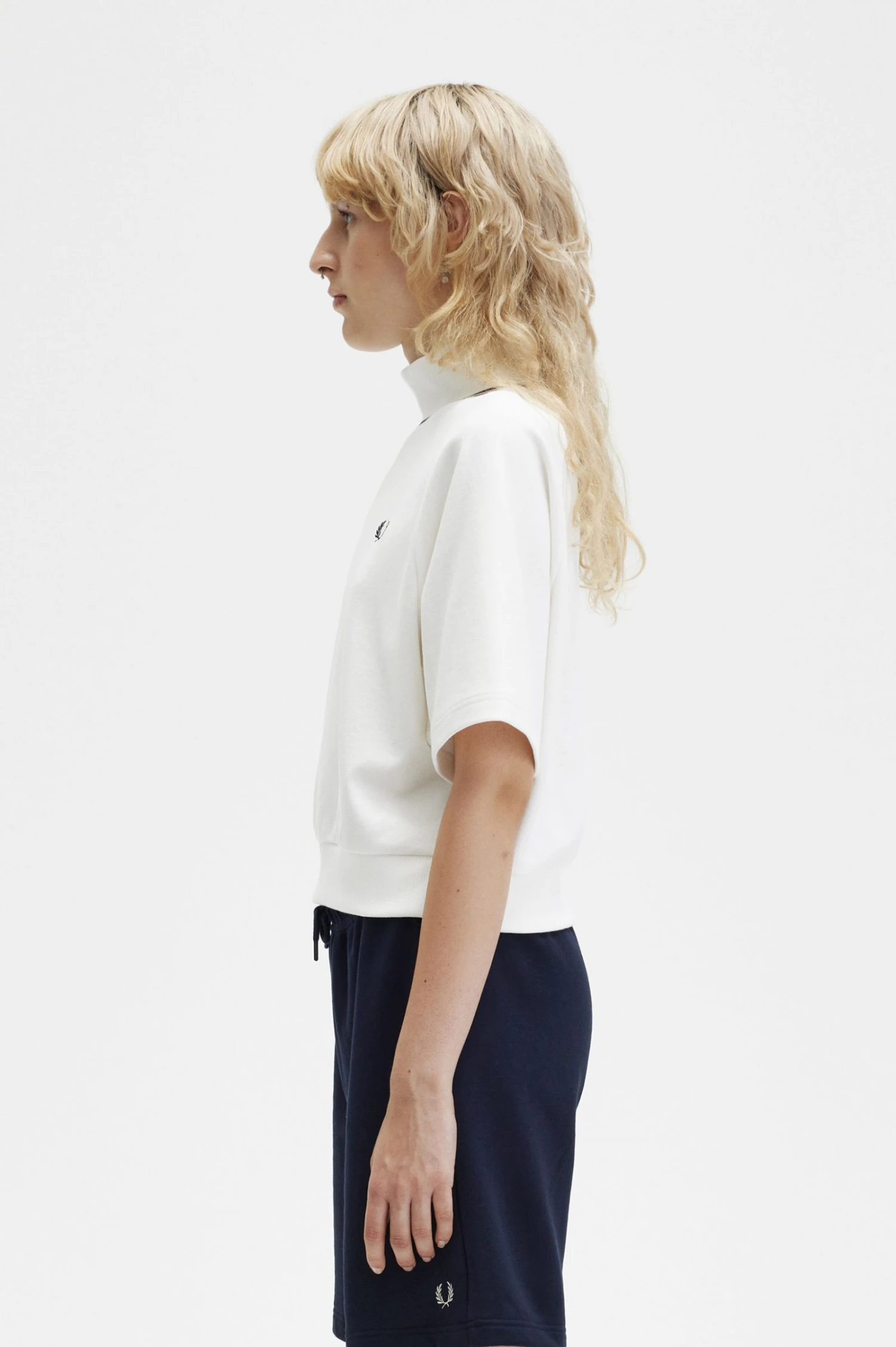 Fred Perry Tipped Mock Neck Top 2 Fred Perry Tipped Mock Neck Top - Image 2