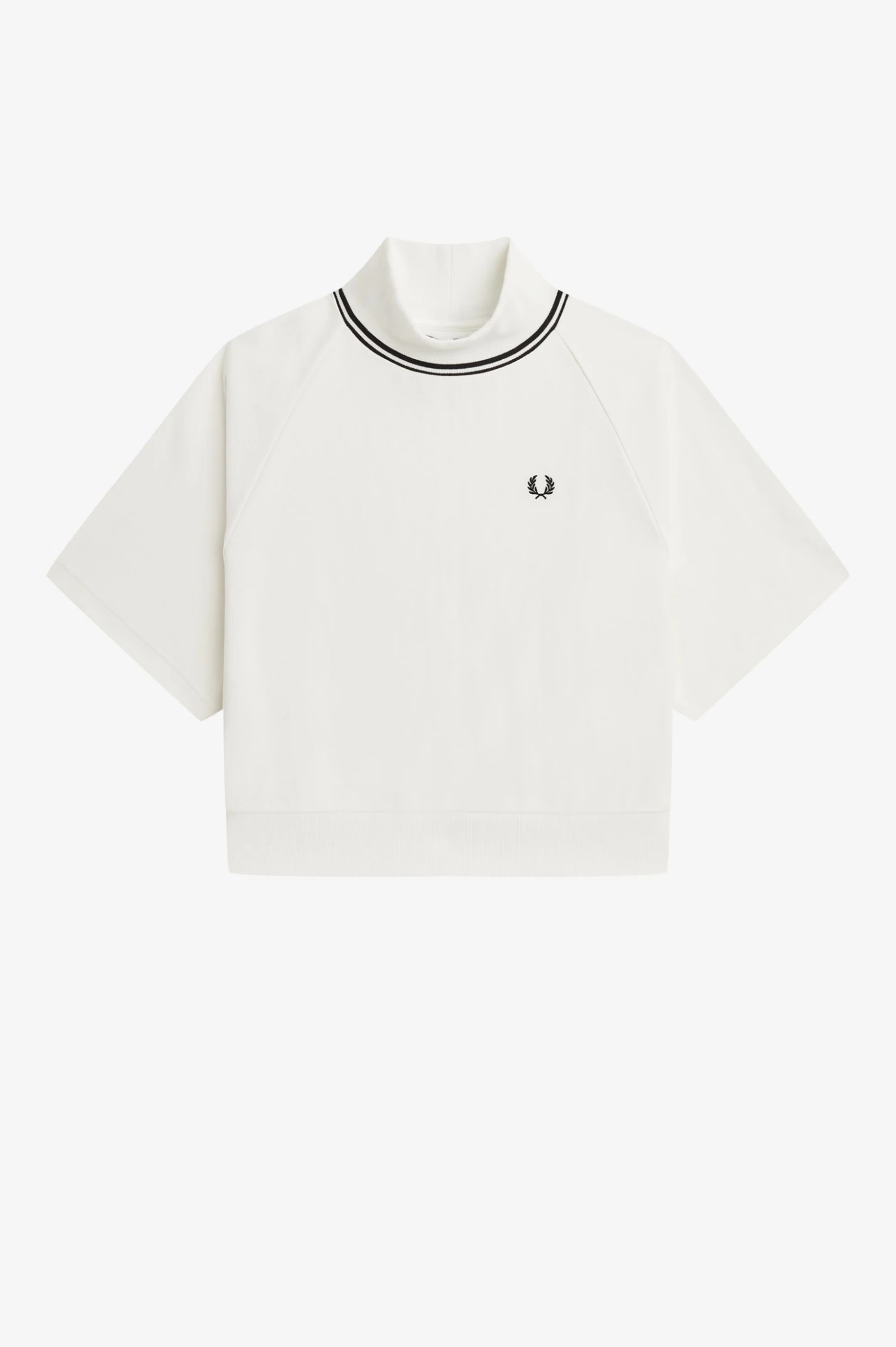 Fred Perry Tipped Mock Neck Top 4 Fred Perry Tipped Mock Neck Top - Image 4