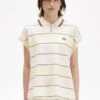 Fred Perry Striped Keyhole Piqué Shirt