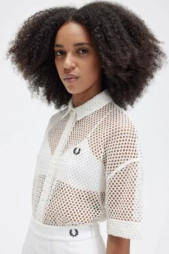 Fred Perry Open-Knit Shirt -Fred Perry G5158 129 4