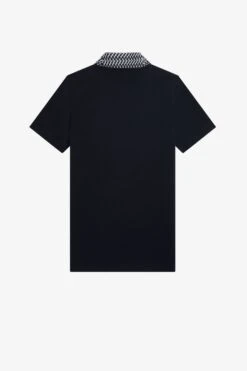 Fred Perry Jacquard Trim High Neck T-Shirt 13 Fred Perry Jacquard Trim High Neck T-Shirt -Fred Perry G5160 608 7