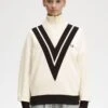 Fred Perry Tipped Knitted Trim Sweatshirt