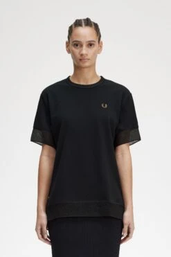 Fred Perry Sheer Trim Piqué T-Shirt