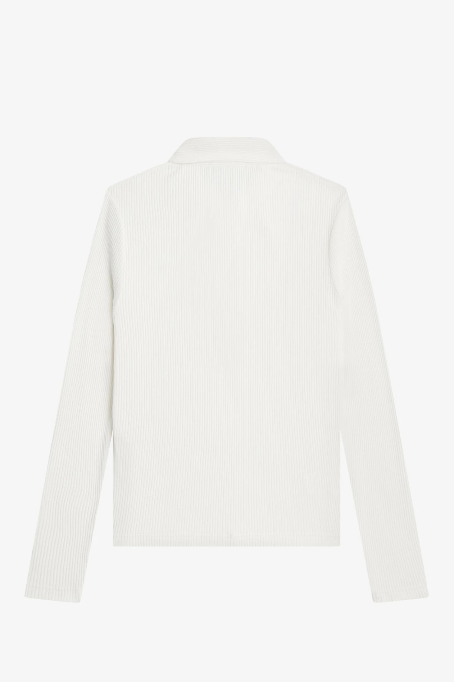 Fred Perry Long Sleeve Ribbed Polo Shirt 6 Fred Perry Long Sleeve Ribbed Polo Shirt - Image 6