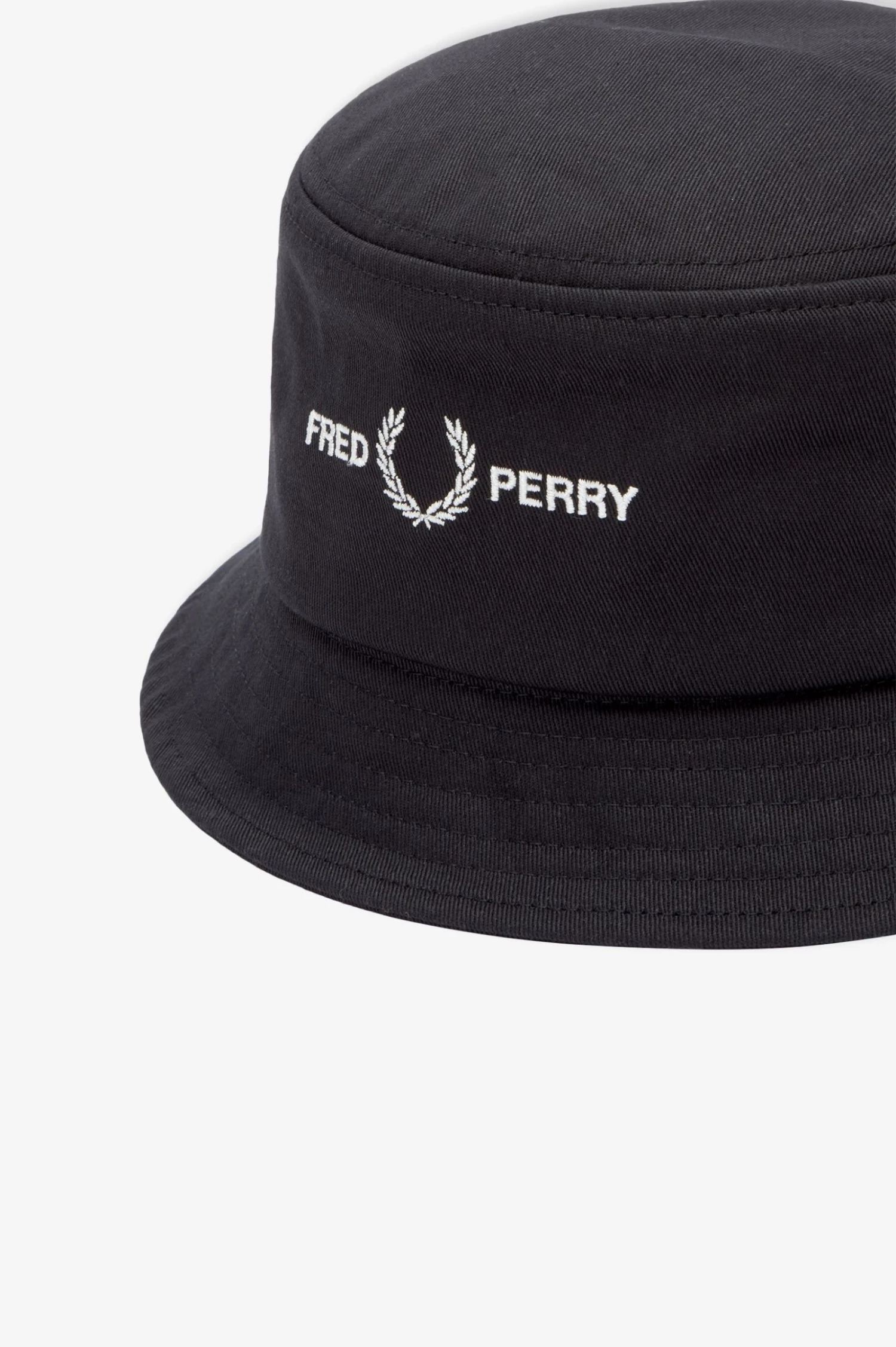 Fred Perry Twill Graphic Branding Bucket Hat 2 Fred Perry Twill Graphic Branding Bucket Hat - Image 2