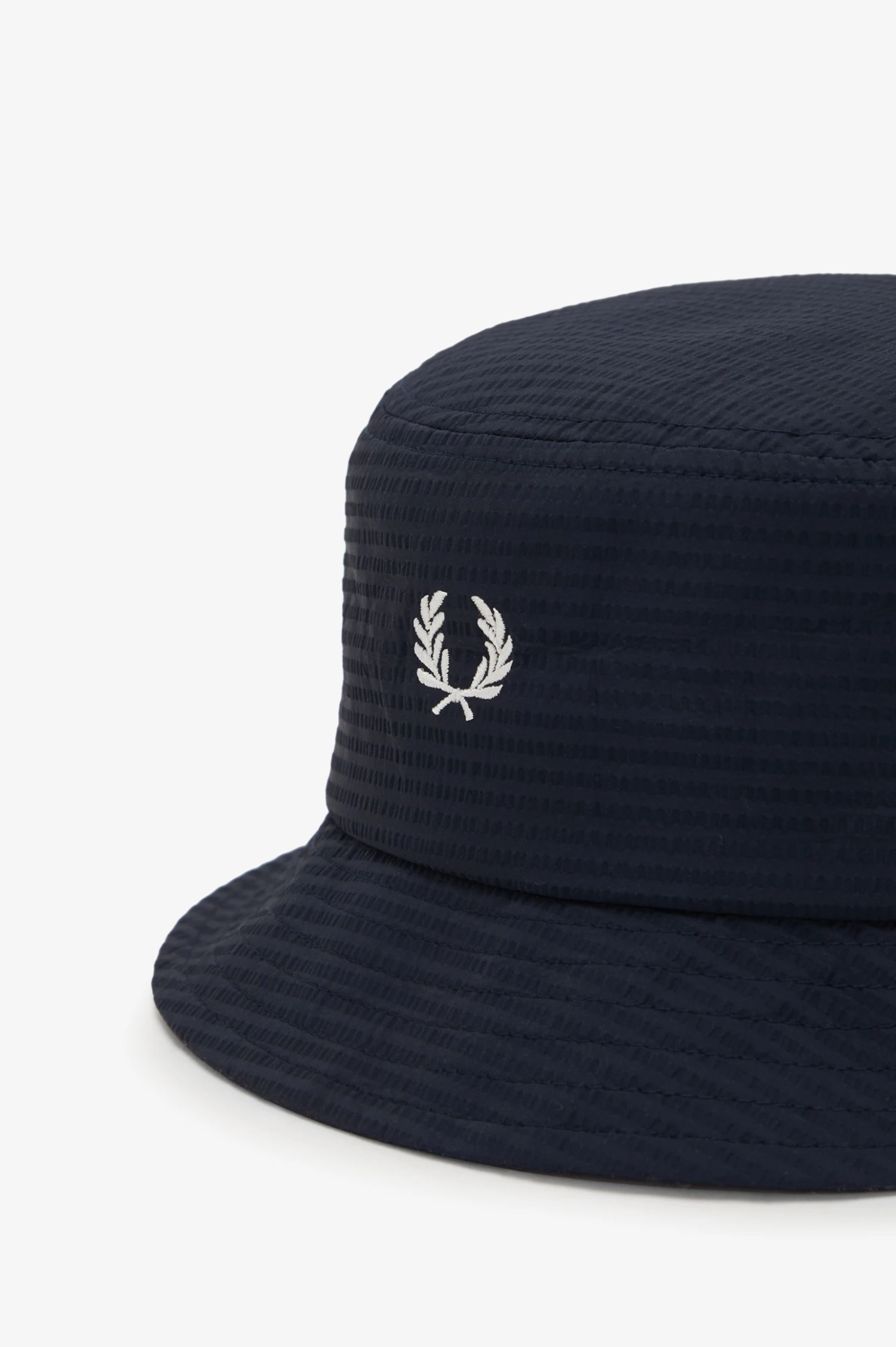 Fred Perry Dual Branded Seersucker Bucket Hat 3 Fred Perry Dual Branded Seersucker Bucket Hat - Image 3