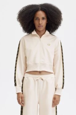 Fred Perry Cropped Taped Track Jacket