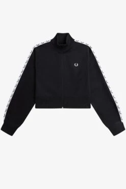 Fred Perry Cropped Taped Track Jacket 15 Fred Perry Cropped Taped Track Jacket -Fred Perry J5157 102 7