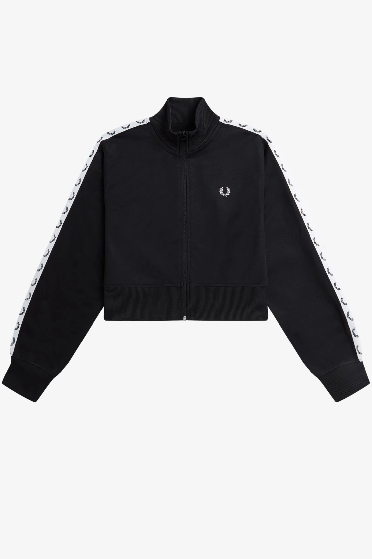 Fred Perry Cropped Taped Track Jacket 7 Fred Perry Cropped Taped Track Jacket - Image 7