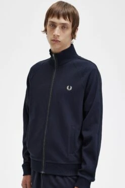 Fred Perry Knitted Tape Track Jacket 10 Fred Perry Knitted Tape Track Jacket -Fred Perry J5550 608 3
