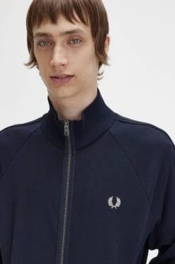 Fred Perry Knitted Tape Track Jacket 11 Fred Perry Knitted Tape Track Jacket -Fred Perry J5550 608 4