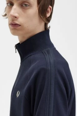 Fred Perry Knitted Tape Track Jacket 12 Fred Perry Knitted Tape Track Jacket -Fred Perry J5550 608 5