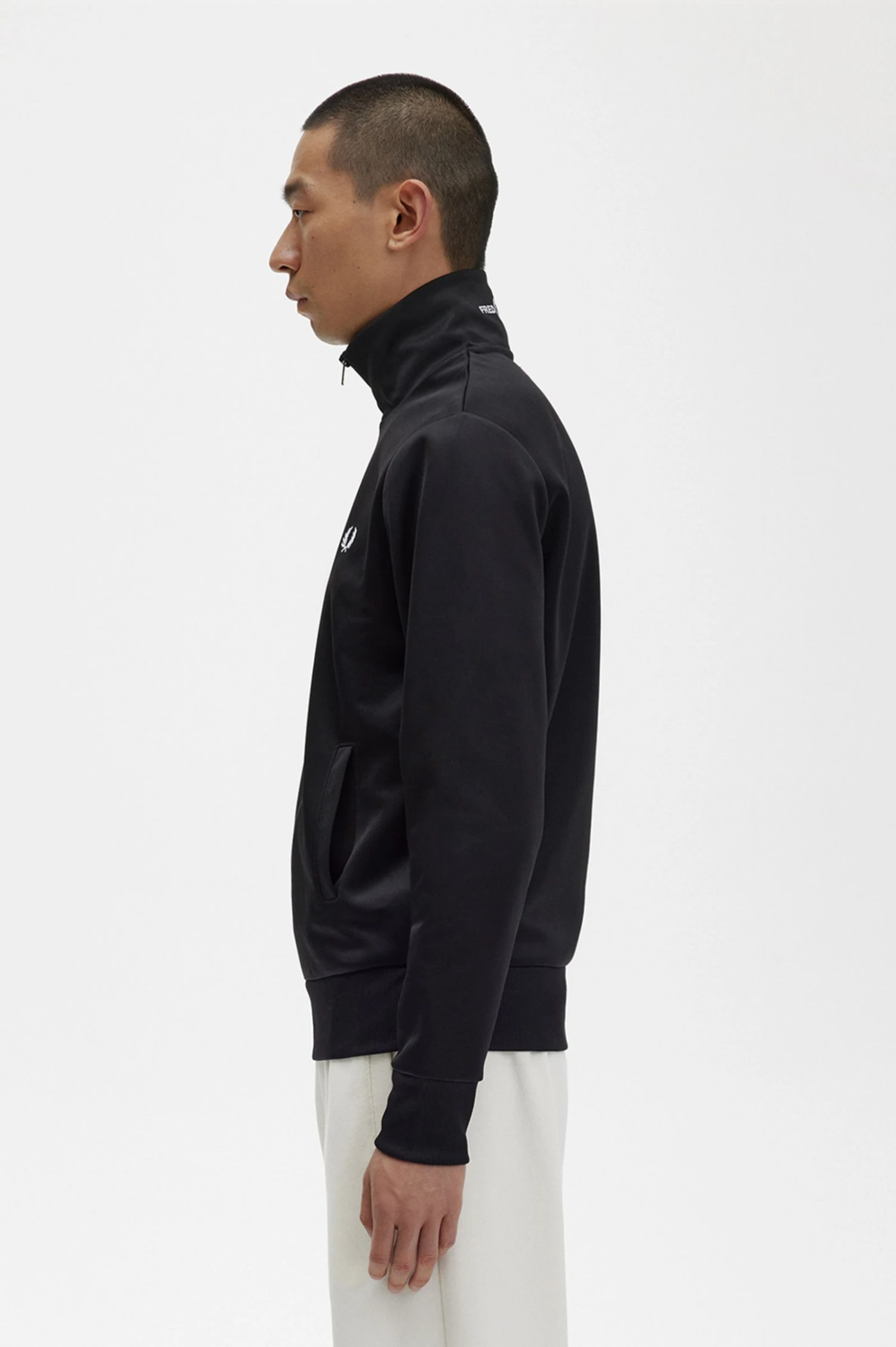 Fred Perry Branded Collar Track Jacket 2 Fred Perry Branded Collar Track Jacket - Image 2