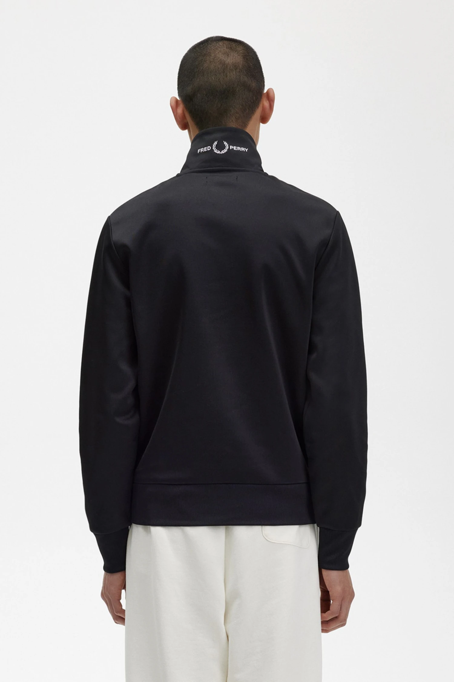 Fred Perry Branded Collar Track Jacket 3 Fred Perry Branded Collar Track Jacket - Image 3