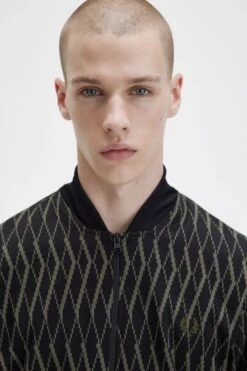 Fred Perry Argyle Track Jacket 7 Fred Perry Argyle Track Jacket -Fred Perry J5562 102 3