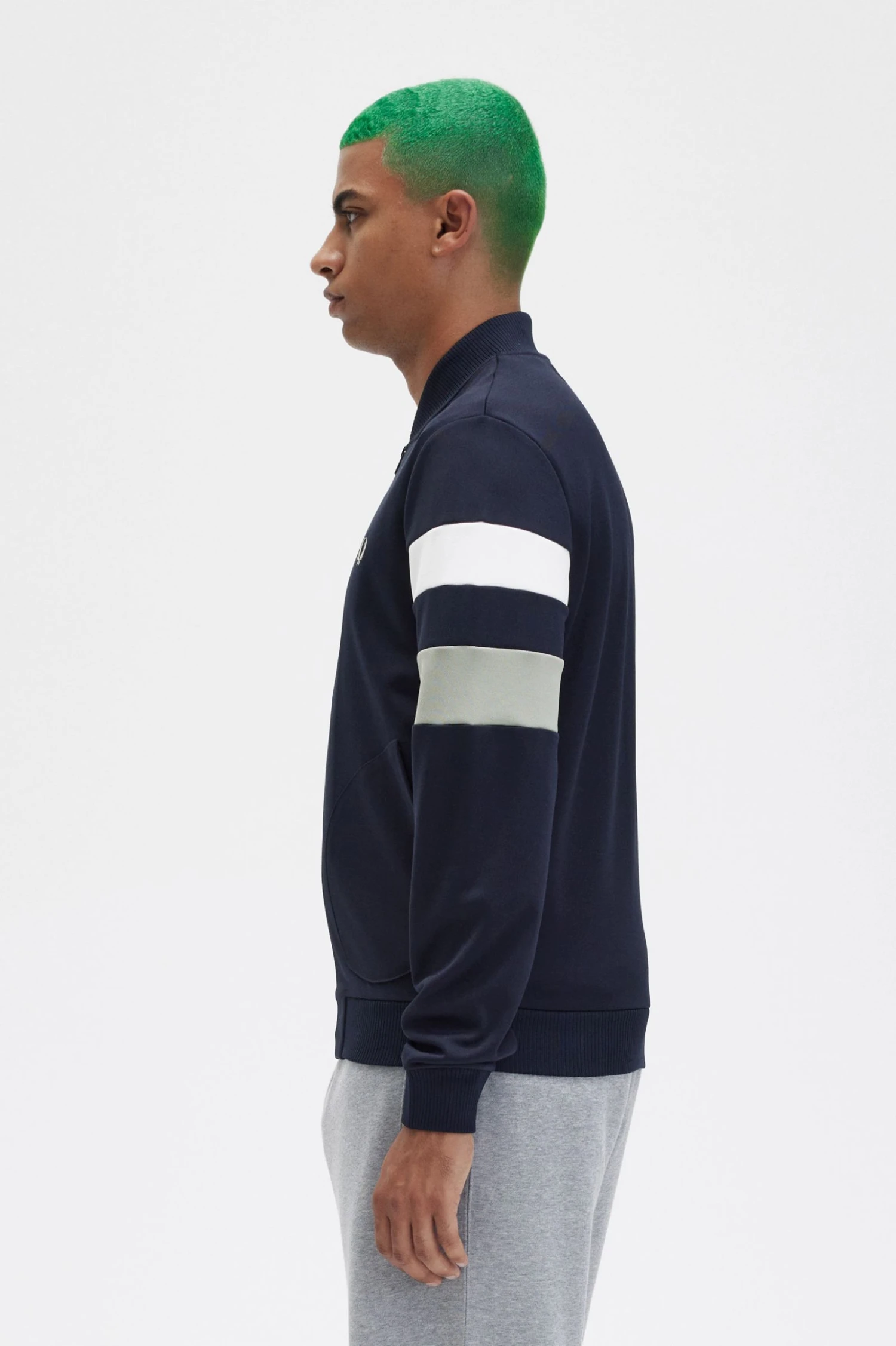 Fred Perry Tipped Sleeve Track Jacket 2 Fred Perry Tipped Sleeve Track Jacket - Image 2