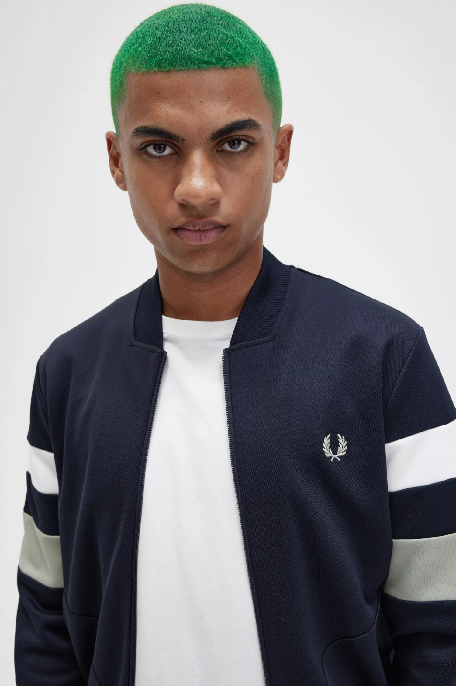 Fred Perry Tipped Sleeve Track Jacket 4 Fred Perry Tipped Sleeve Track Jacket - Image 4