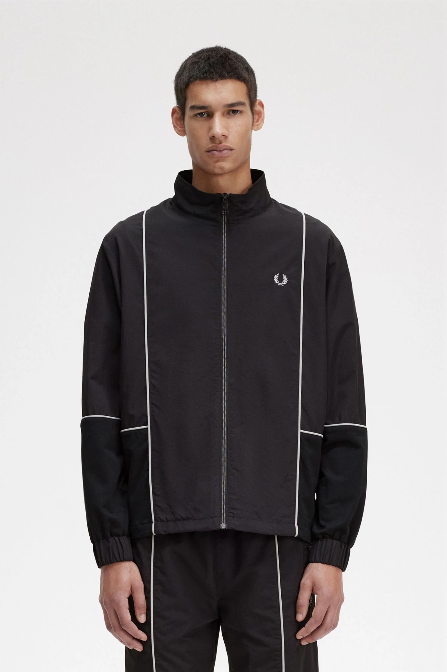 Fred Perry Piped Shell Jacket 1 Fred Perry Piped Shell Jacket
