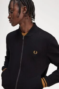 Fred Perry Tipped Detail Track Jacket 10 Fred Perry Tipped Detail Track Jacket -Fred Perry J6548 102 V2 Q323 ED2
