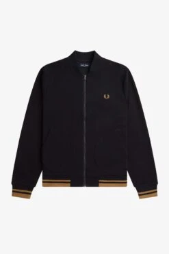 Fred Perry Tipped Detail Track Jacket 12 Fred Perry Tipped Detail Track Jacket -Fred Perry J6548 102 V2 Q323 FLATFRONT