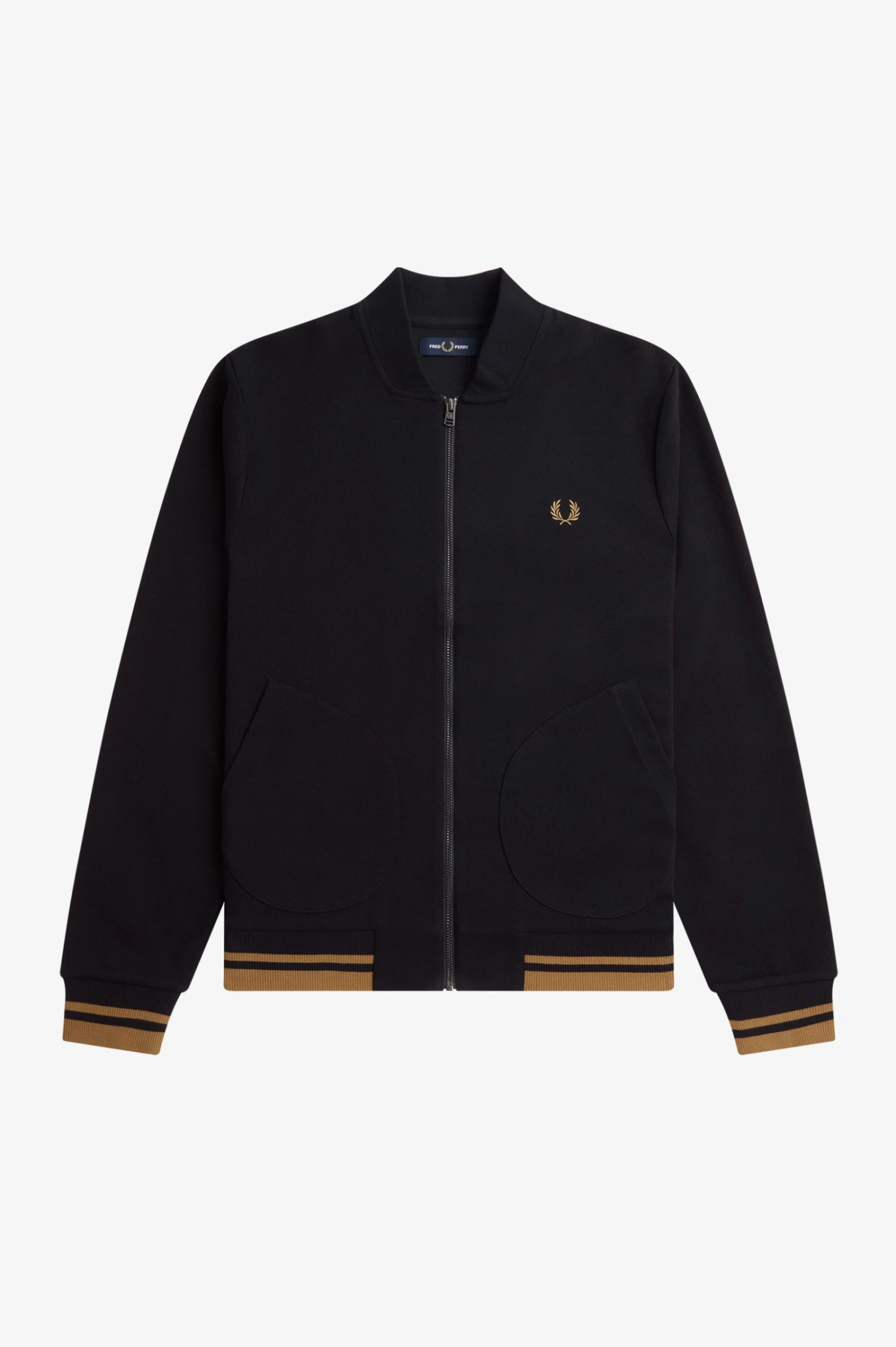 Fred Perry Tipped Detail Track Jacket 6 Fred Perry Tipped Detail Track Jacket - Image 6