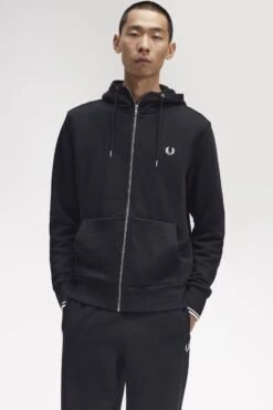 Fred Perry Hooded Zip Through Sweatshirt -Fred Perry J7536 198 4