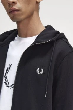 Fred Perry Hooded Zip Through Sweatshirt -Fred Perry J7536 198 6