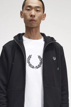 Fred Perry Hooded Zip Through Sweatshirt -Fred Perry J7536 198 7