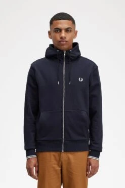 Fred Perry 30 Fred Perry Hooded Zip Through Sweatshirt