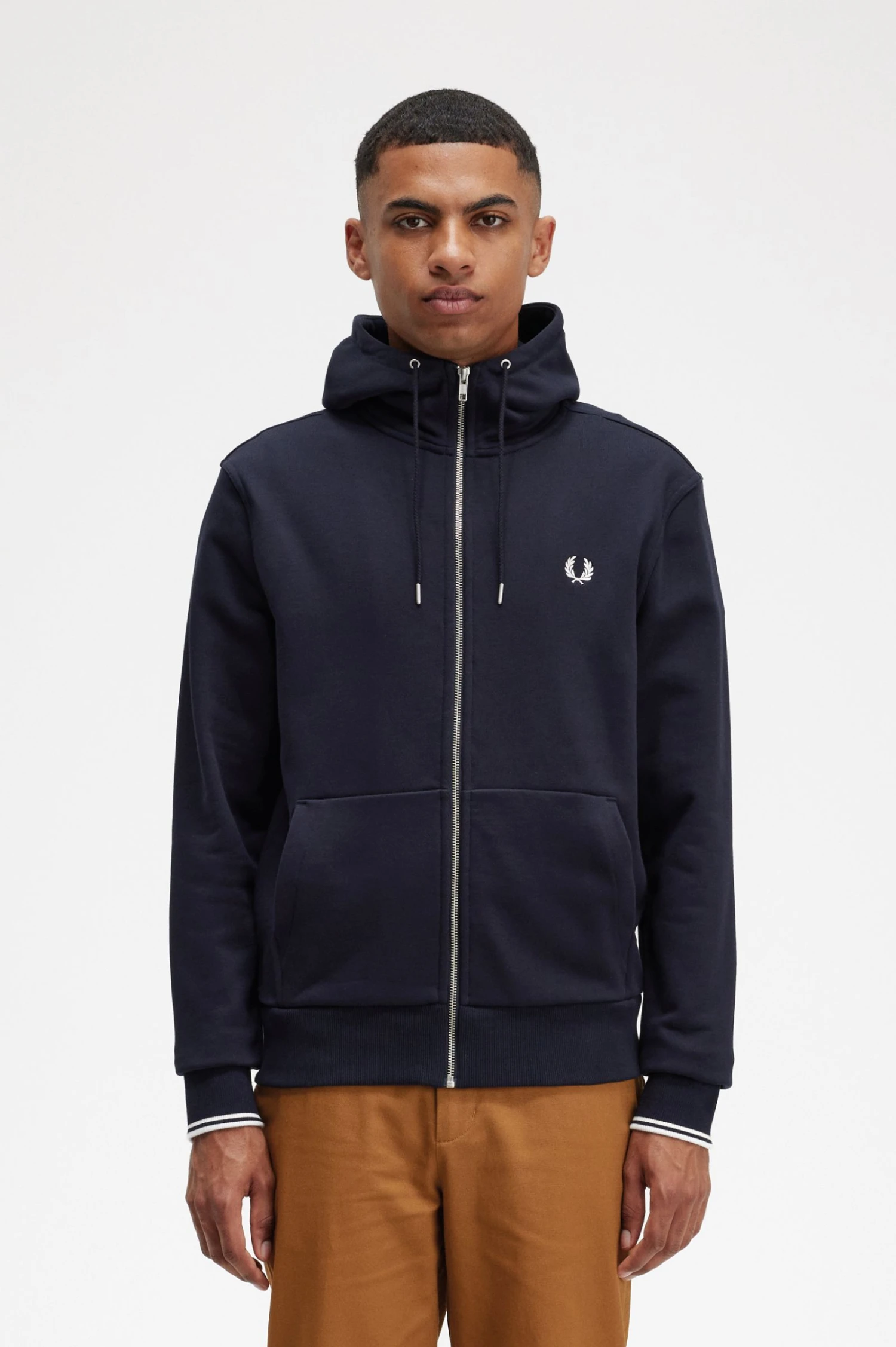 Fred Perry Hooded Zip Through Sweatshirt 1 Fred Perry Hooded Zip Through Sweatshirt