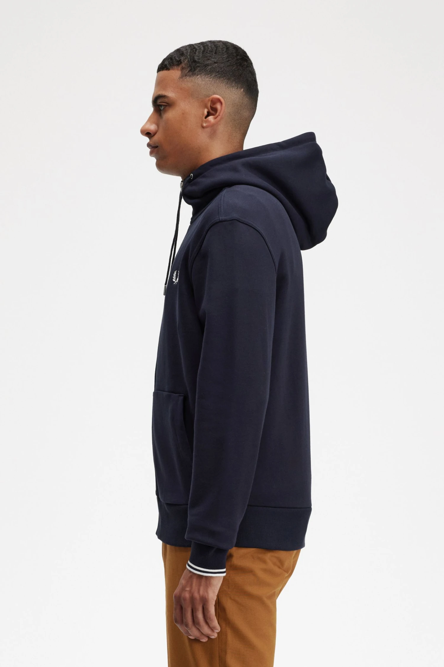 Fred Perry Hooded Zip Through Sweatshirt 2 Fred Perry Hooded Zip Through Sweatshirt - Image 2